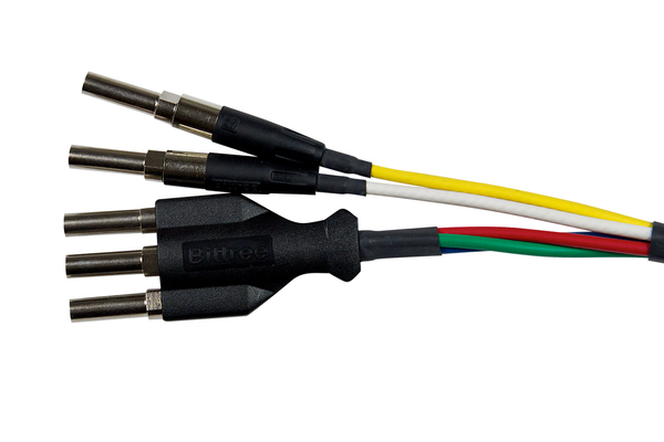 Mini-WECO (Midsize) 75 ohm Component 5-Wire Video Patch Cables