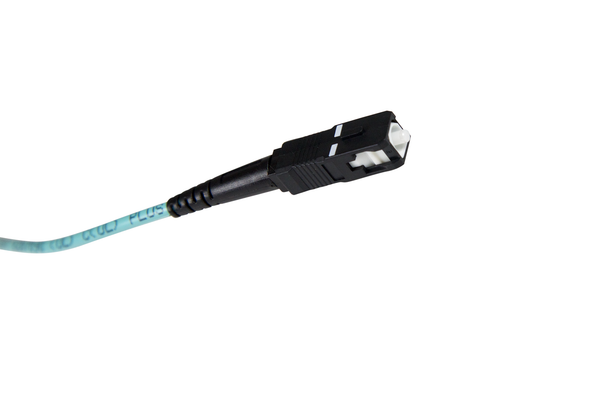 Fiber-Optic Patch Cable, SC to SC, 50/125um Multi-Mode, Laser Optimized, OM3