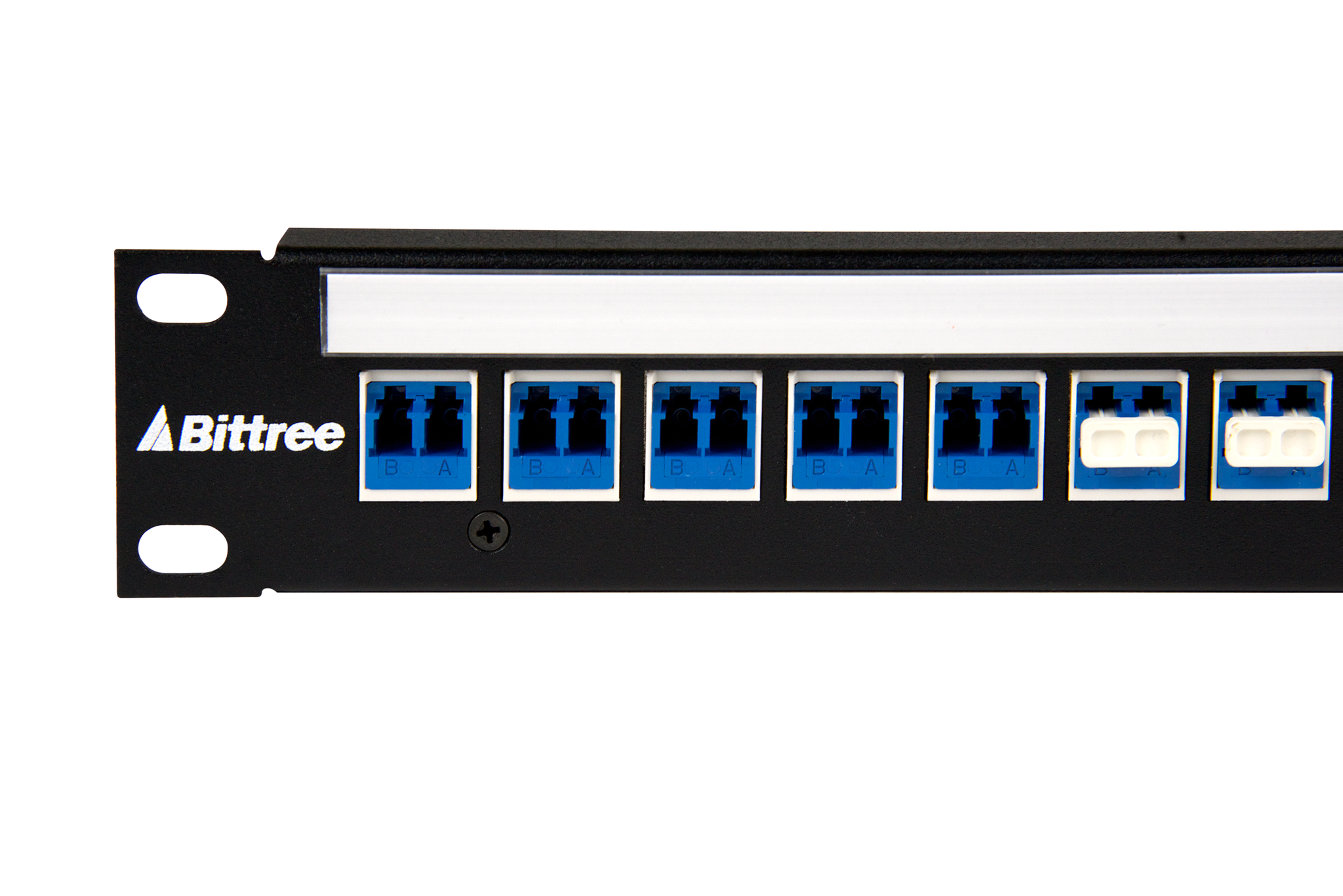 Flush-Mount Modular Keystone Panel, Duplex LC to LC Fiber, 1x24, 1 RU,