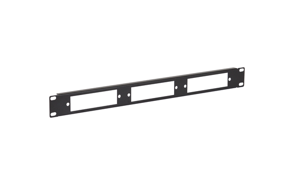 Fiber-Optic Insert Patch Panel, 1x3, 1 RU, Unpopulated