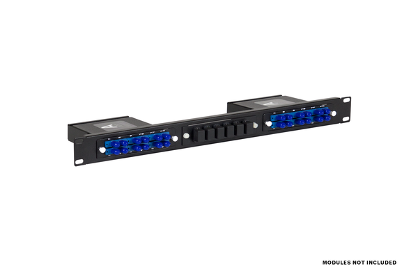 Fiber-Optic Insert Patch Panel, 1x3, 1 RU, Unpopulated