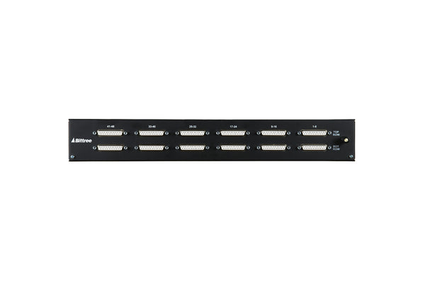 969a - 2x48 1.5RU TT Patchbay, Front Selectable TRS Audio