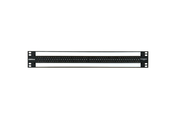 969a - 2x48 1.5RU TT Patchbay, Front Selectable TRS Audio