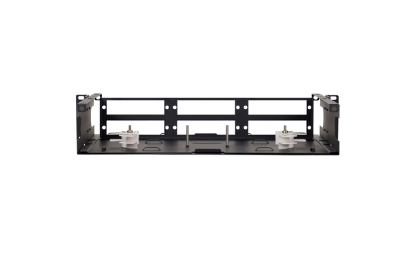 Fiber-Optic Insert Enclosure, 2x3, 2 RU, Unpopulated