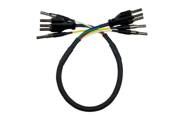 Mini-WECO (Midsize) 75 ohm Component 5-Wire Video Patch Cables