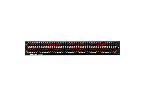 969a - 2x48 1.5RU TT Patchbay, Front Selectable TRS Audio