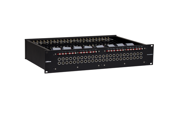 489s - 2x24 2RU 1/4 Inch Long-Frame Patchbay, Front Selectable TRS Audio