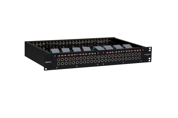 489s - 2x24 1.5RU 1/4 Inch Long-Frame Patchbay, Front Selectable TRS Audio