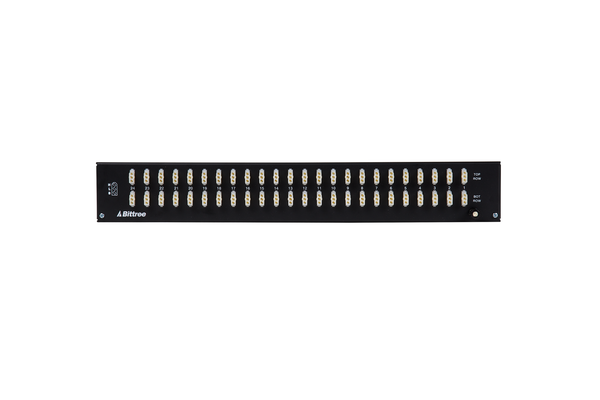 489s - 2x24 1.5RU 1/4 Inch Long-Frame Patchbay, Front Selectable TRS Audio