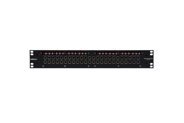 489a - 2x24 1.5RU 1/4 Inch Long-Frame Patchbay, Front Selectable TRS Audio