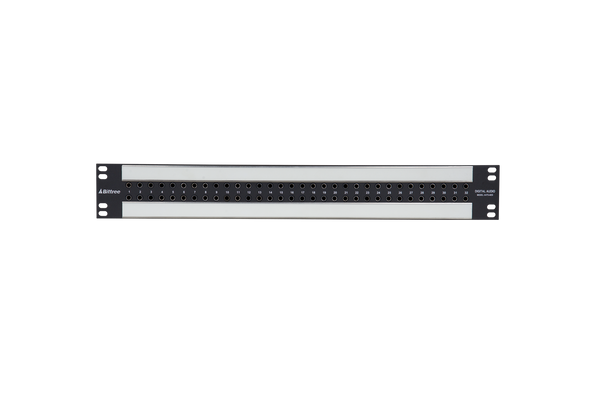 Coaxial Unbalanced Audio Patchbay, 2x32, 1.5 RU