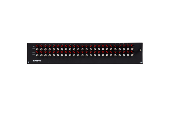 489a - 2x24 2RU 1/4 Inch Long-Frame Patchbay, Front Selectable TRS Audio