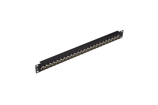 BNC Coaxial Bulkhead Patch Panel, 1x24, 1 RU