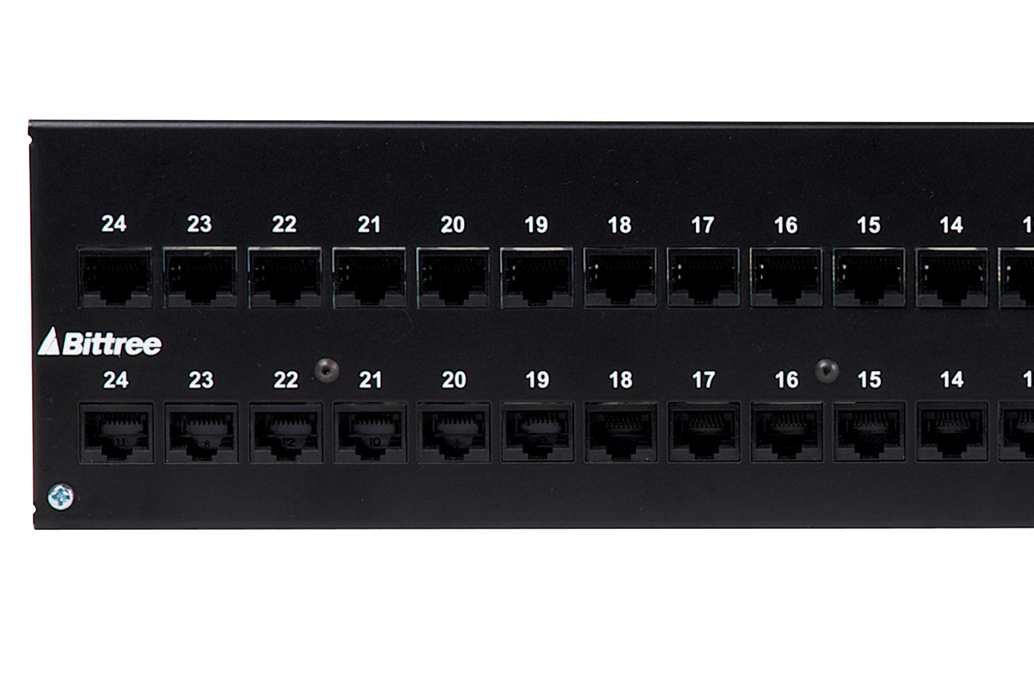 Internally Programmable RS 422 Patchbay 2x24 2 RU RJ45 Rear Interfa