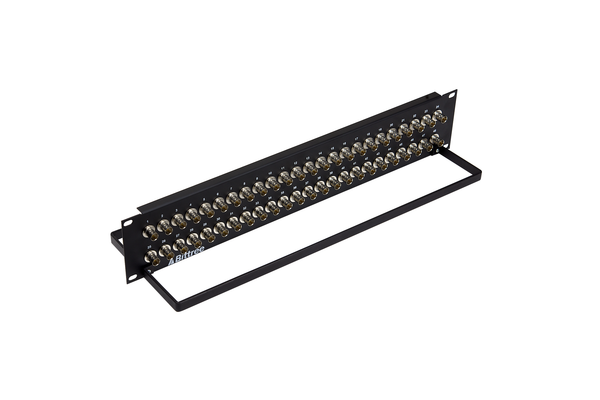 BNC Coaxial Bulkhead Patch Panel, 2x24, 2 RU