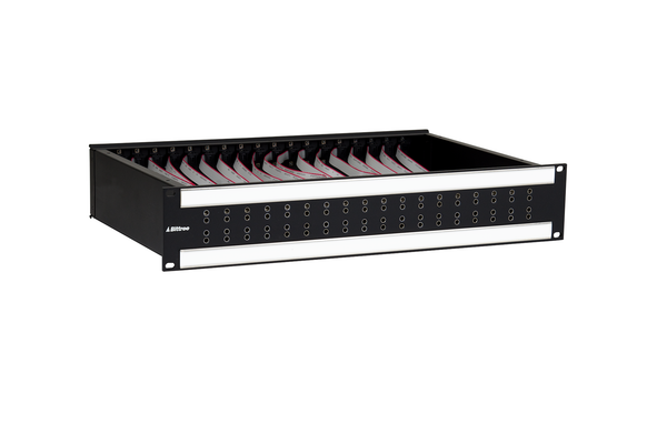 Internally Programmable RS-422 Patchbay, 2x18, 2 RU, DE-9 Rear Interface