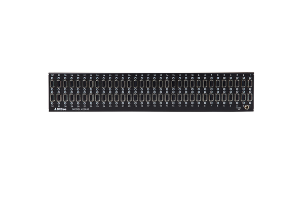 Active RS-422 Patchbay, 2x32, 2 RU, DE-9 Rear Interface