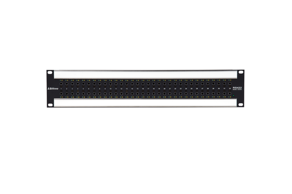 Active RS-422 Patchbay, 2x32, 2 RU, DE-9 Rear Interface