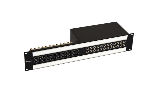 Integrated (IPS) Audio and Video Patchbay, Standard WECO and 1/4 Inch (Long-Frame), 2 RU, BIPS-165