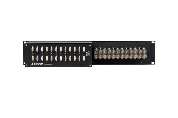 Integrated (IPS) Audio and Video Patchbay, Standard WECO and 1/4 Inch (Long-Frame), 2 RU, BIPS-165