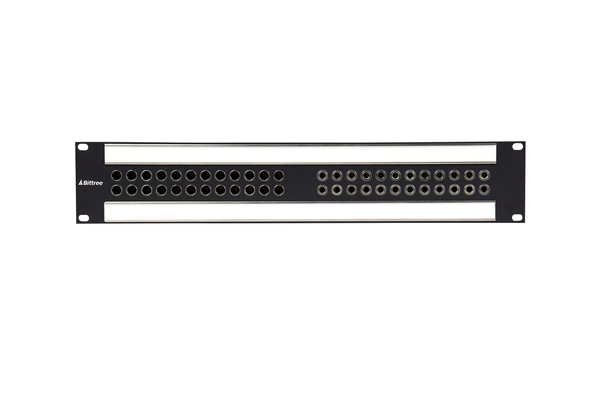 Integrated (IPS) Audio and Video Patchbay, Standard WECO and 1/4 Inch (Long-Frame), 2 RU, BIPS-165