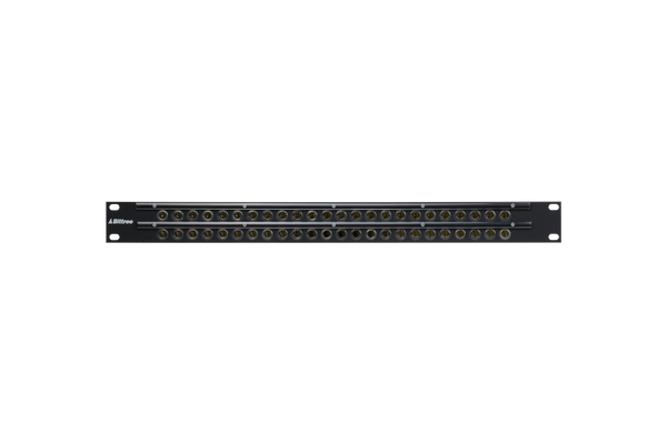 Patchbay - Audio 1/4 Inch Long-Frame Non-Programmable 481 Series Solder Style Patchbay, 2x24, 1RU, Pre-Tinned Jack Tails, 6-Lug