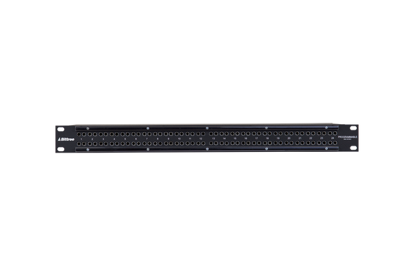 968 - 2x48 1RU TT Patchbay, Internally Selectable TRS Audio, Stereo Jack Spacing