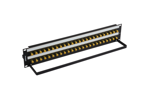 12G+ BNC Coaxial Bulkhead Patch Panel, 2x24, 2 RU