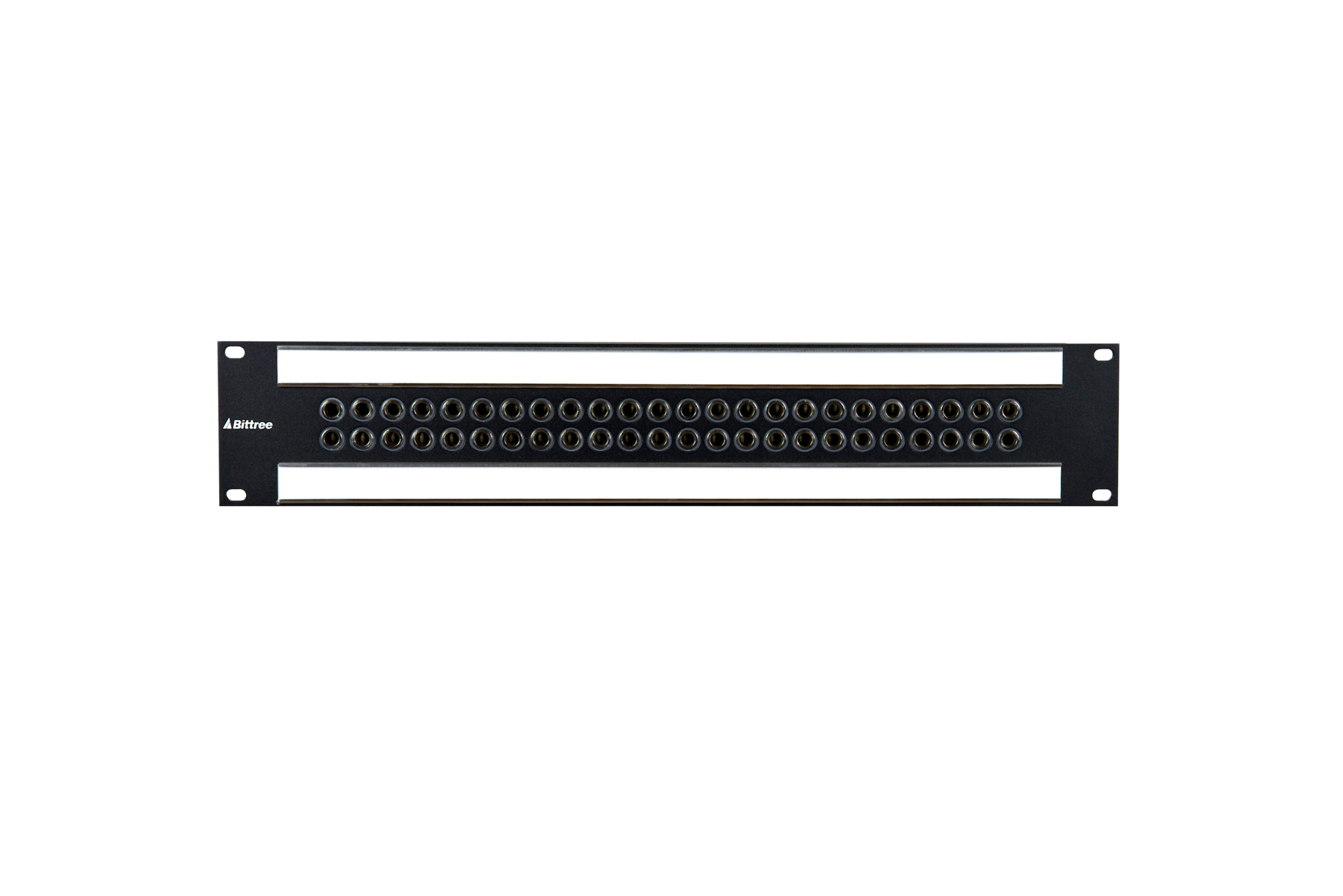 Speaker Level 1/4 Inch Long-Frame Audio Patchbay, 2 RU, Barrier Strip