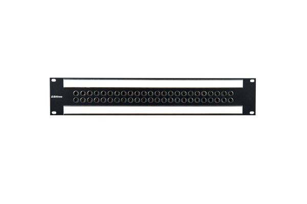 Speaker Level 1/4 Inch Long-Frame Audio Patchbay, 2 RU, Barrier Strip Rear Interface