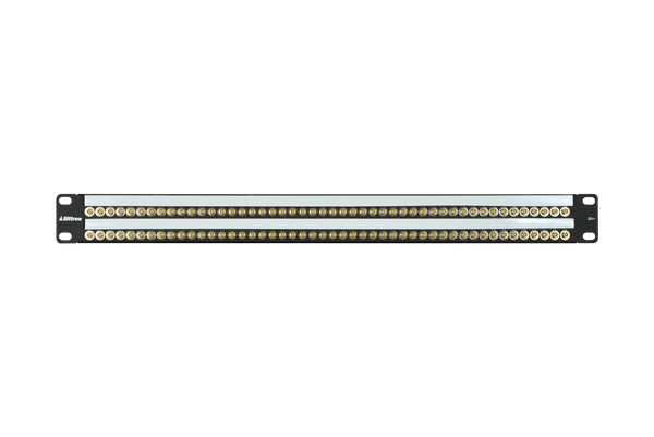 12G+ Micro BNC Coaxial Feed-Through Patch Panel, 2x48, 1RU