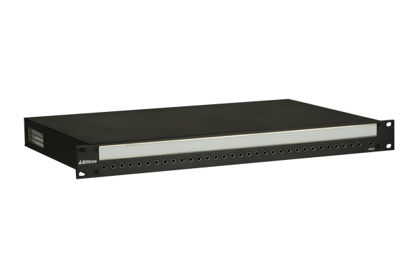 e-Coustic Systems Monitor Patchbay, 1x32+1 TT (Bantam), 1 RU, DB25 / E3 Rear Interface