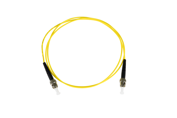 Fiber-Optic Patch Cable, ST to ST, 8.3/125um Single-Mode, OS1