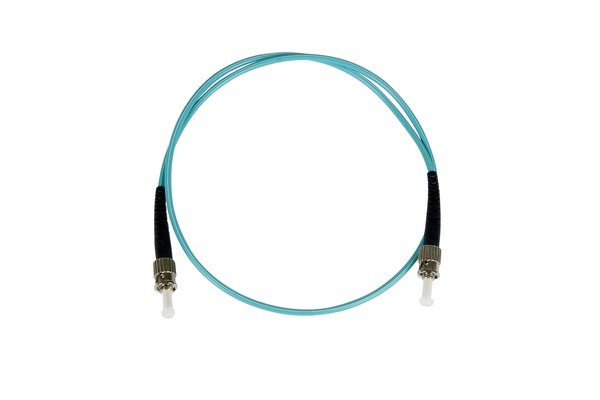 Fiber-Optic Patch Cable, ST to ST, 50/125µm Multi-Mode, Laser Optimized, OM3