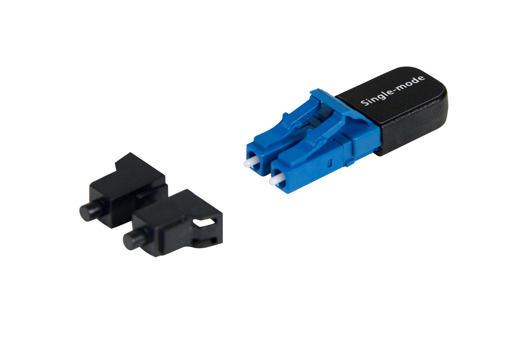Looping Plug Socket Fiber-Optic Looping Plug, LC Duplex, 9/125um Single-Mode, 0 dB, Blue